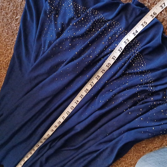 Blue sparkling lace top skirt size small - Picture 10 of 13